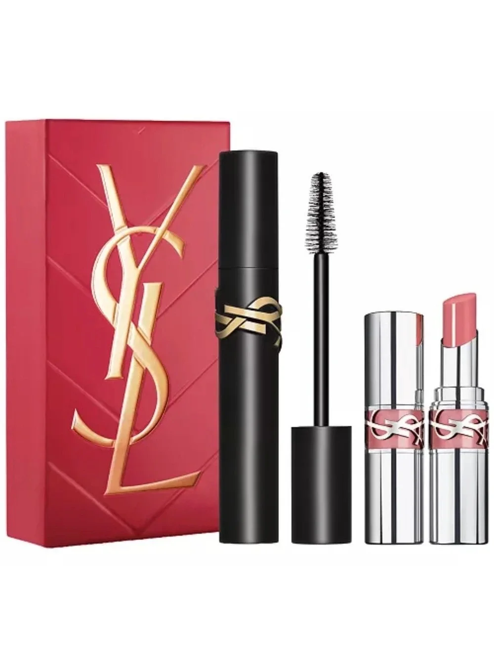 Yves St. Laurent -YSL- 2 Pc Set • Lash Clash Mascara & Loveshine Lipstick NEW